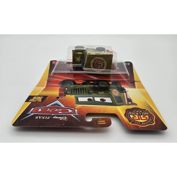 Disney Pixar Cars Race & Rescue SARGE 1:55 Green Military Jeep Metal 2025 New - Picture 4 of 6